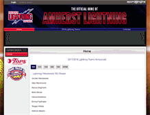 Tablet Screenshot of amherstlightning.com